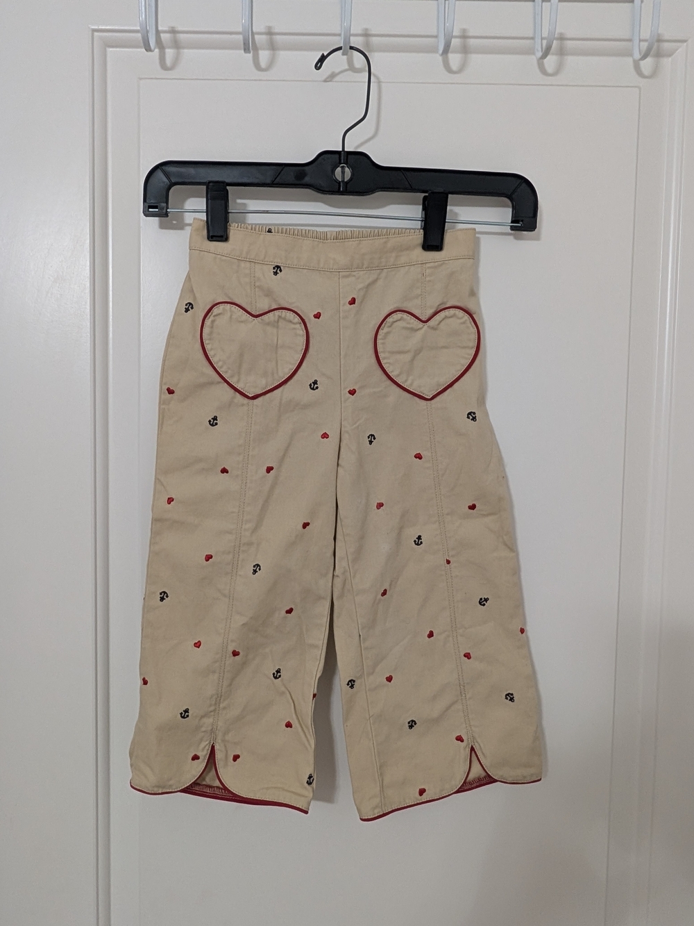 Vintage Gymboree Bon Voyage Heart Anchor Pants Girls 4T Y2K 2006